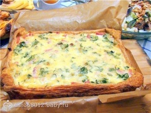 Пирог с луком и сыром из слоеного теста рецепт с