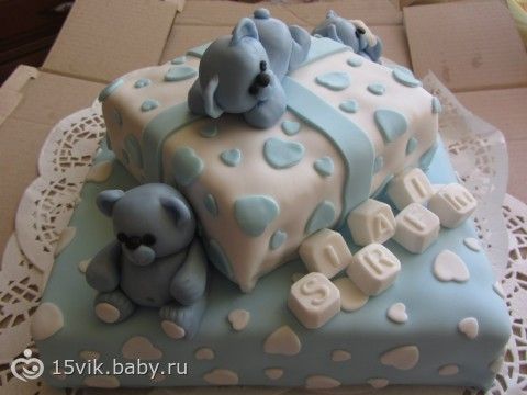 Торты на годик с мастикой рецепт