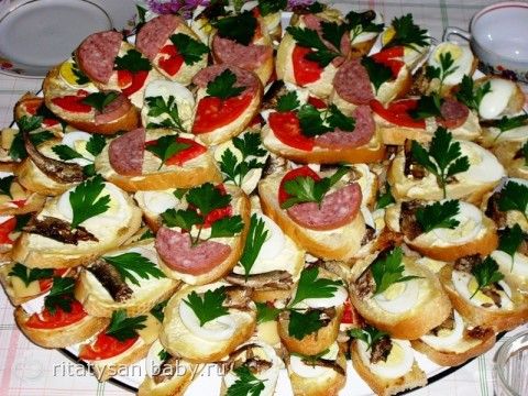 Бутеры на праздничный стол рецепты с фото