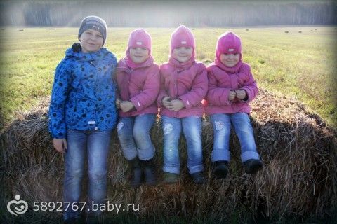 одняшка и тройняшки- остановились сегодня в поле пофоткались)