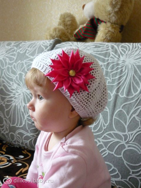 Детский берет крючком - Рукоделие - на бэби.ру