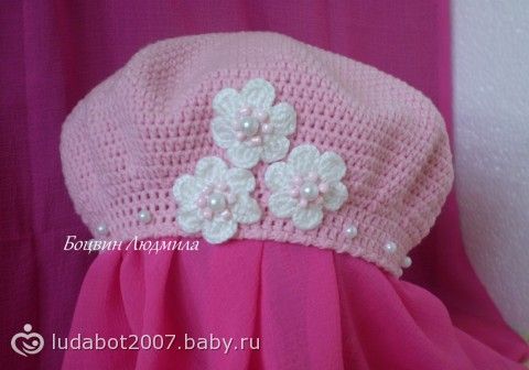 Береты крючком для детей
