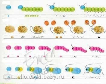 Рисование пальчиковыми красками для детей - примеры рисунков