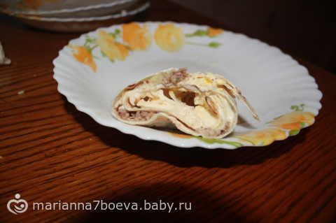 Рулет на закуску Фоторецепт