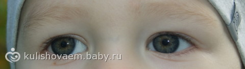 Какого цвета глаза у сына