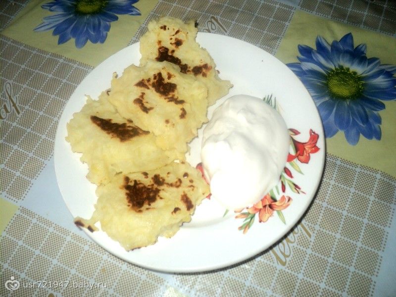 Картофельные лепешки с яблоками Картофельные лепешки с яблоками