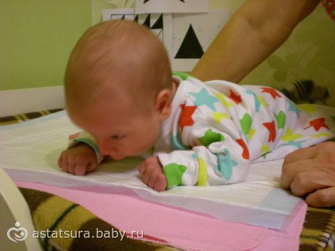 Как правильно выкладывать новорожденного на животик в 1 месяц фото