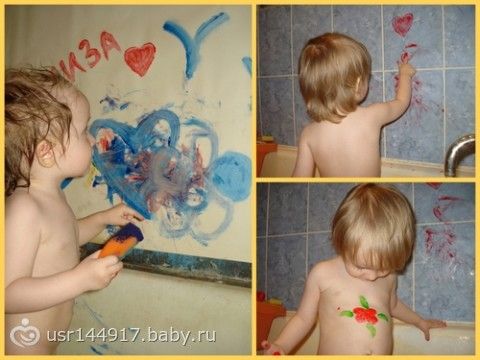 Развитие малыша. Первое знакомство с красками (Обзор статей с нашим опытом)