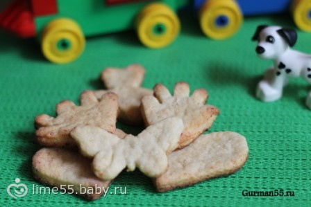 Детское творожное печенье
