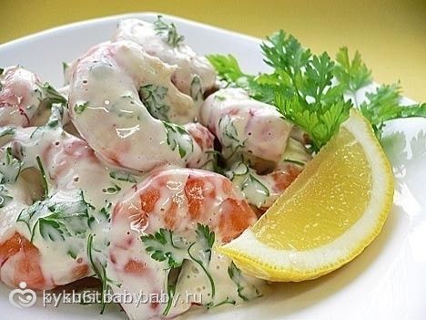 Салаты с креветками фото рецепт